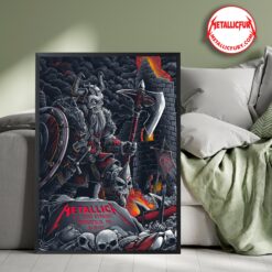 Metallica M72 World Tour 2024 Minneapolis Night 1 Poster – August 16, 2024 U.S. Bank Stadium – Exclusive Collectible Artwork