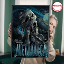 Metallica M72 World Tour Edmonton Night 1 Poster – August 23, 2024 Commonwealth Stadium Alberta – Exclusive Concert Collectible Artwork 1