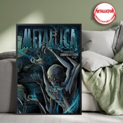 Metallica M72 World Tour Edmonton Night 2 Poster – August 25, 2024 – Exclusive Concert Collectible Artwork