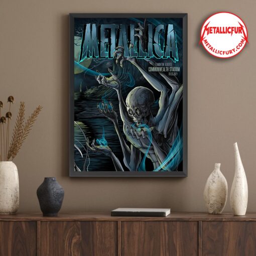 Metallica M72 World Tour Edmonton Night 2 Poster – August 25, 2024 – Exclusive Concert Collectible Artwork