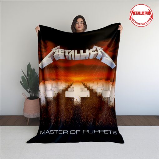 Metallica Master of Puppets 1986 Blanket Premium Rock Throw Blanket