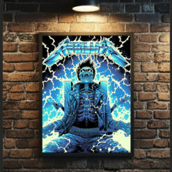 Metallica Ride The Lightning Poster Australia M72 Tour Edition Exclusive Artwork by Luke Preece