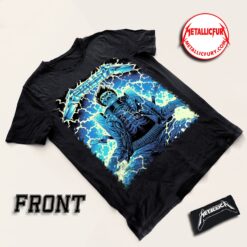 Metallica Ride The Lightning T Shirt Exclusive Artwork by Luke Preece Australia M72 Tour Edition 3