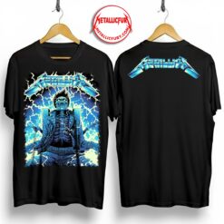 Metallica Ride The Lightning T Shirt Exclusive Artwork by Luke Preece Australia M72 Tour Edition 5