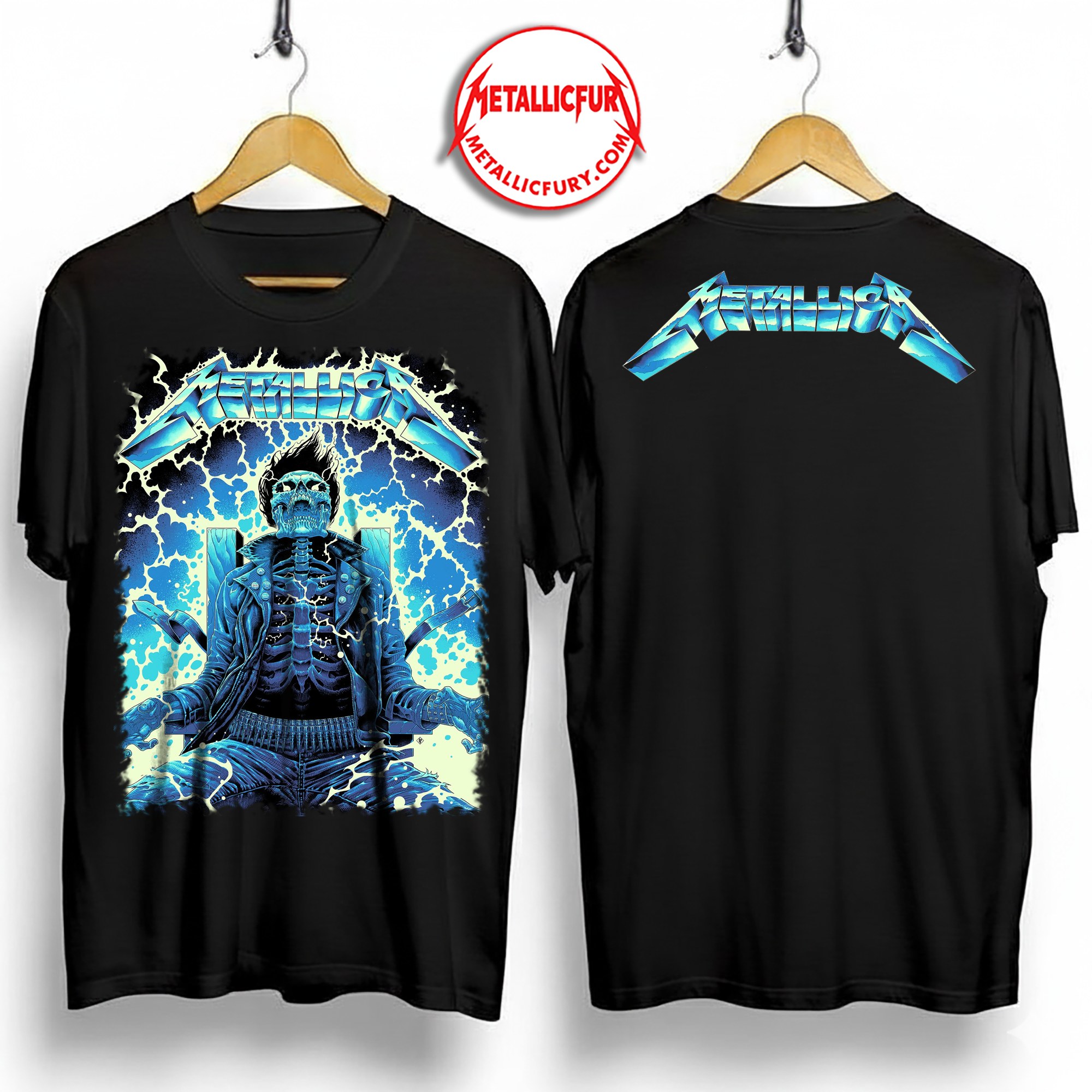 Metallica Ride The Lightning T Shirt Exclusive Artwork by Luke Preece Australia M72 Tour Edition 5