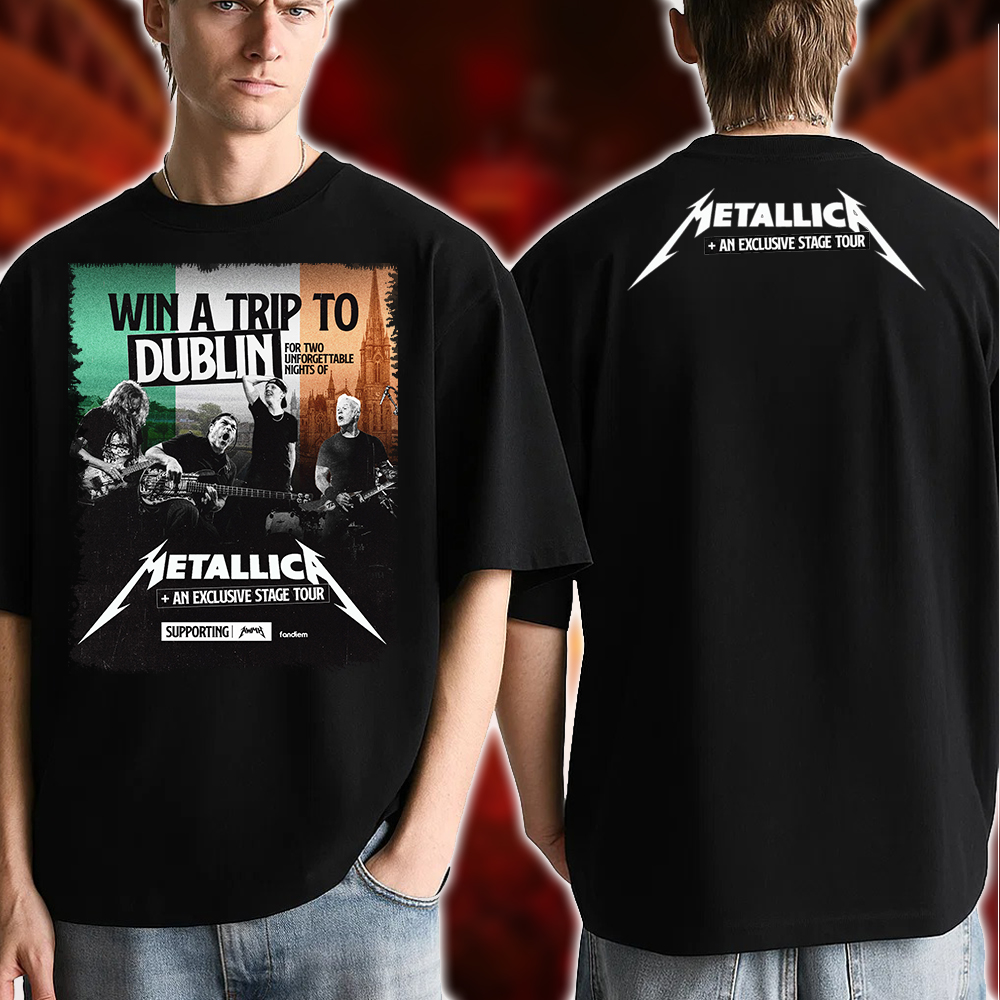 Win a Trip to Dublin for Two Unforgettable Nights with Metallica – M72 Dublin 2026 “No Repeat Weekend” T-Shirt – Exclusive Stage Tour Announcement