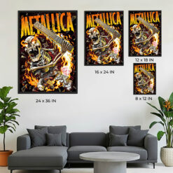 Metallica Load Poster Series 2X4 Artwork by Andrew Cremeans Collectible Wall Art 1