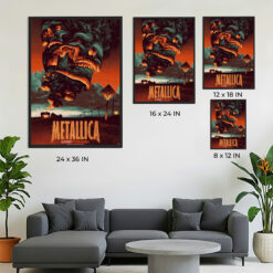 Metallica Load Poster Series – “The House Jack Built” Artwork by Max Loeffler – Limited Edition Collectible – Released November 4–5 2025 via The Met Store & Probity UK – Canvas Home Decor