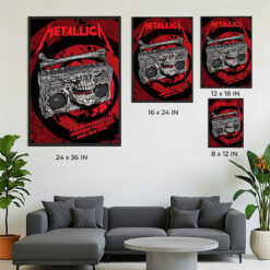 Metallica M72 Adelaide 2025 Poster – November 5, 2025 – Adelaide Oval, Australia – Artwork by Glenno Smith – Canvas Home Decor