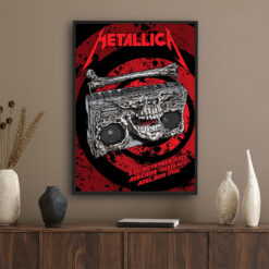 Metallica M72 Adelaide 2025 Poster – November 5, 2025 – Adelaide Oval, Australia – Artwork by Glenno Smith – Canvas Home Decor