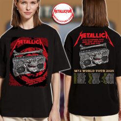 Metallica M72 Adelaide 2025 Two-Sided T-Shirt – Artwork by Glenno Smith – Adelaide Oval, Australia – November 5, 2025