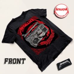 Front view of Metallica M72 Adelaide 2025 Two-Sided T-Shirt – Artwork by Glenno Smith – Adelaide Oval, Australia – November 5, 2025