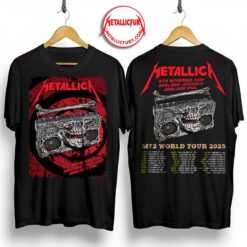 Metallica M72 Adelaide 2025 Two-Sided T-Shirt – Artwork by Glenno Smith – Adelaide Oval, Australia – November 5, 2025