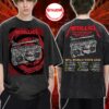 Metallica M72 Adelaide 2025 Washed T Shirt Artwork by Glenno Smith Adelaide Oval Australia November 5 2025 Two Sided Tee