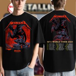 Metallica M72 Adelaide Two-Sided T-Shirt – November 5, 2025 – Adelaide Oval, Australia – Artwork by Ken Taylor