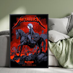Metallica M72 Auckland Exclusive Pop-Up Poster – November 19, 2025 – Eden Park, New Zealand – Artwork by Ken Taylor – Canvas Home Decor