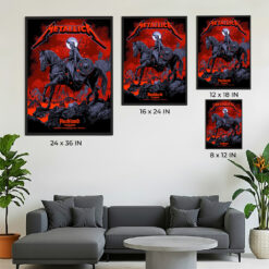 Metallica M72 Auckland Exclusive Pop Up Poster November 19 2025 Eden Park New Zealand Artwork by Ken Taylor Canvas Home Decor 4