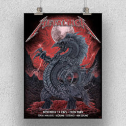 Metallica M72 Auckland Poster – November 19, 2025 – Eden Park, New Zealand – Tour Merch Artwork Canvas – Home Decor