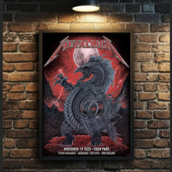 Metallica M72 Auckland (Tāmaki Makaurau) Poster – November 19, 2025 – Eden Park, New Zealand – Tour Merch Artwork Canvas – Home Decor