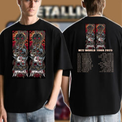 Metallica M72 Melbourne 2025 Two-Sided T-Shirt – November 8, 2025 – Marvel Stadium, Australia – Artwork by Rhys Cooper