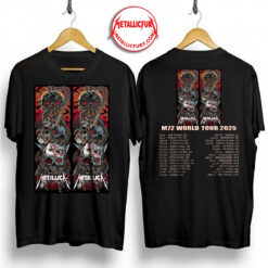 Metallica M72 Melbourne 2025 Two Sided T Shirt November 8 2025 Marvel Stadium Australia Artwork by Rhys Cooper
