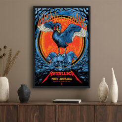 Metallica M72 Perth 2025 Poster – November 1, 2025 – Optus Stadium, Australia – Artwork by Ben Brown – Limited Edition