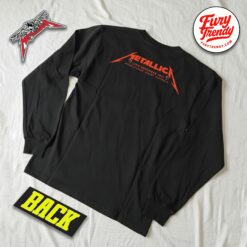 Back view of Metallica M72 Sydney 2025 Long Sleeve Shirt Accor Stadium Australia Concert Merch