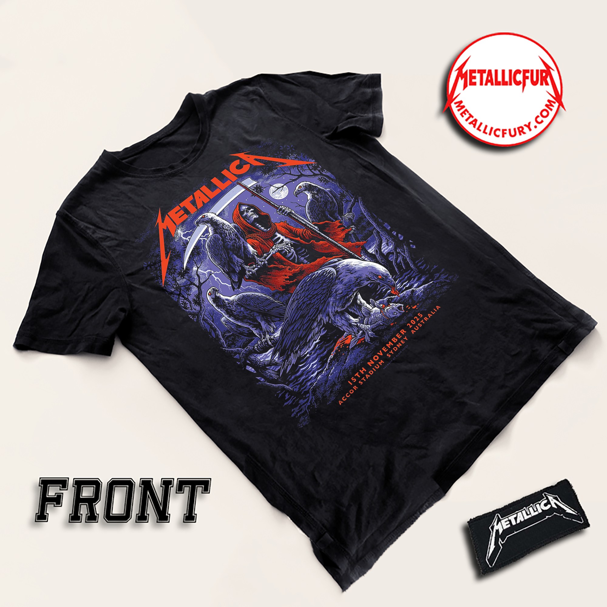 Metallica M72 Sydney 2025 T Shirt November 15 2025 Accor Stadium Australia Limited Edition Tour Merch 4