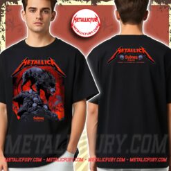 Metallica M72 Sydney Exclusive Pop Up Event Two Sided T Shirt November 15 2025 Accor Stadium Australia Artwork by Ken Taylor 3