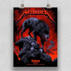 Metallica M72 Sydney Exclusive Pop Up Poster November 15 2025 Accor Stadium Australia Artwork by Ken Taylor Canvas Home Decor 1
