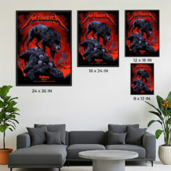 Metallica M72 Sydney Exclusive Pop Up Poster November 15 2025 Accor Stadium Australia Artwork by Ken Taylor Canvas Home Decor 5