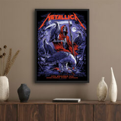 Metallica M72 Sydney Poster – November 15, 2025 – Accor Stadium, Australia – Artwork by Blair Sayer – Tour Merch – Canvas Home Decor