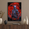Metallica M72 Tour 2025 Poster – Melbourne, Australia – November 8, 2025 – Skeletal Demon Artwork by Ken Taylor – Marvel Stadium – Canvas Home Decor