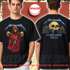 Metallica M72 Tour T Shirt North American Tour 2025 Tour Dates Skeleton Witch I Am The Blood I Am Release Two Sided Print 1