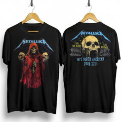 Metallica M72 Tour T Shirt North American Tour 2025 Tour Dates Skeleton Witch I Am The Blood I Am Release Two Sided Print 2