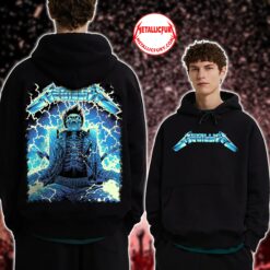 Metallica Ride the Lightning Remastered Artwork Hoodie Artwork by Luke Preece 1