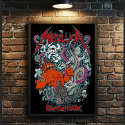 Metallica Squindo Explosive Black Box Eruption Poster Inspired Artwork Canvas Home Decor 1