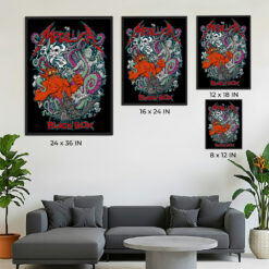 Metallica Squindo Explosive Black Box Eruption Poster Inspired Artwork Canvas Home Decor 3