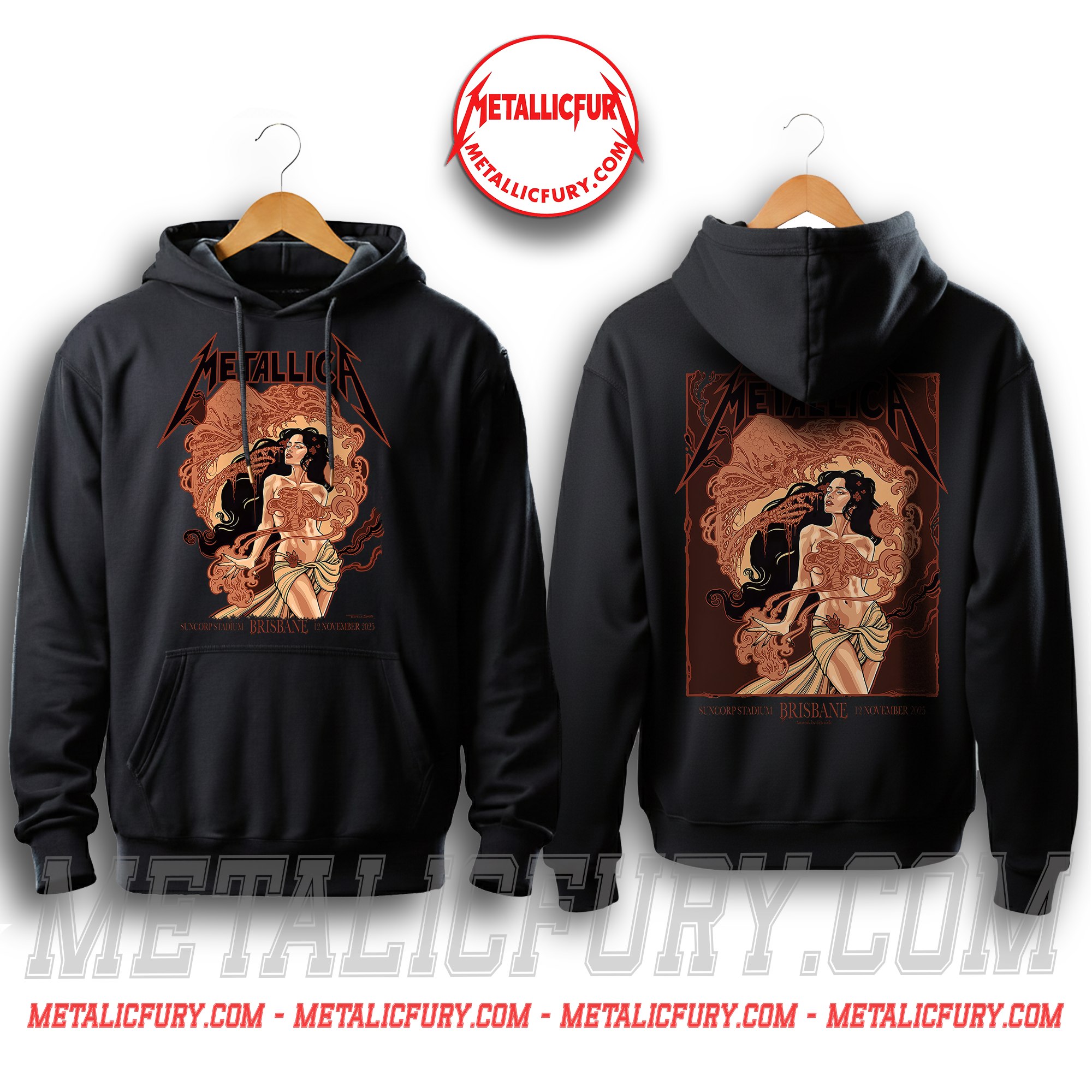 Metallica M72 Brisbane 2025 Concert In Brisbane Australia At Suncorp Stadium On November 12 2025 Hoodie 5
