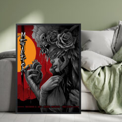 Metallica M72 Detroit 2023 Poster November 12 2023 Ford Field Michigan Artwork by Maxxer242 Canvas Home Decor