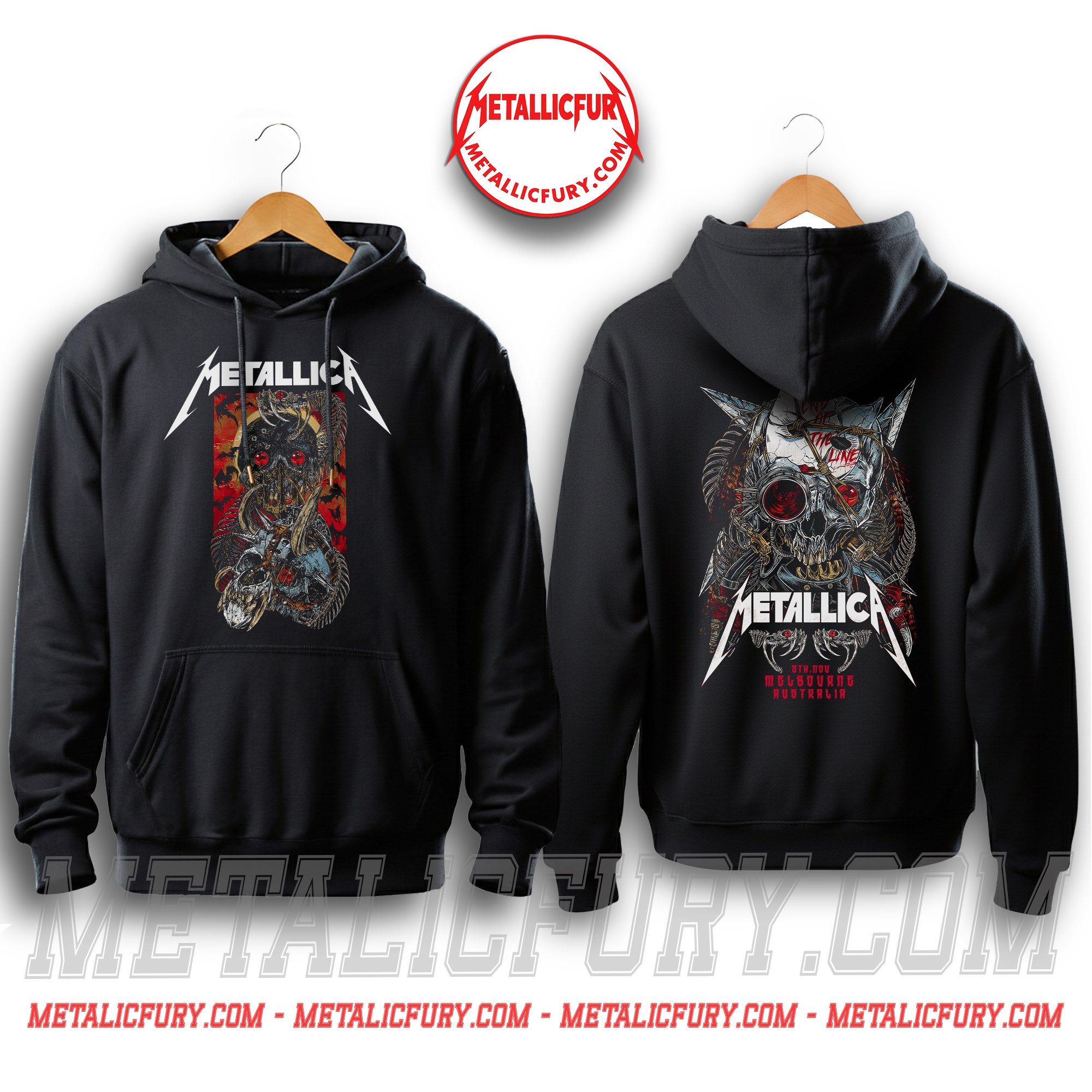 Metallica M72 Melbourne 2025 Concert In Melbourne Australia At Marvel Stadium On November 08 2025 Hoodie 3