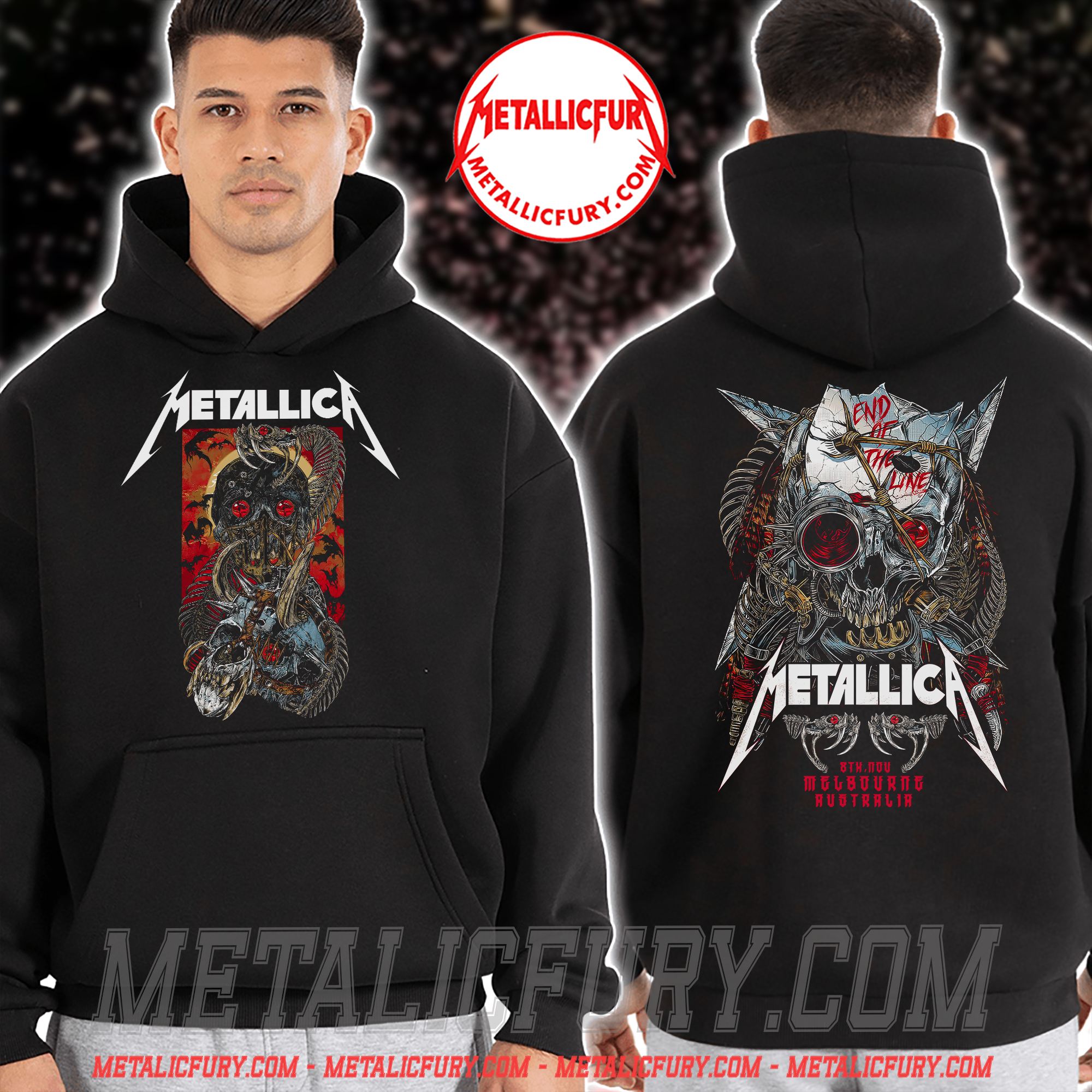 Metallica M72 Melbourne 2025 Concert In Melbourne Australia At Marvel Stadium On November 08 2025 Hoodie 4