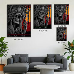 Metallica M72 Tour Detroit Night 1 Poster – Ford Field, Michigan – November 10 2023 – Artwork by Maxxer242 – Official Event Artwork