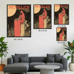 Metallica M72 Tour St. Louis Night 2 Poster – Dome at America’s Center, Missouri – November 5 2023 – Official Event Artwork