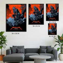 Metallica M72 World Tour Munich 2024 Poster In Munich Germany At Olympiastadion On May 24 26 2024 Artwork by Ken Taylor 3