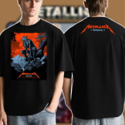 Metallica M72 World Tour Munich 2024 Two Sided T Shirt May 24 26 2024 Olympiastadion Germany Artwork by Ken Taylor 1