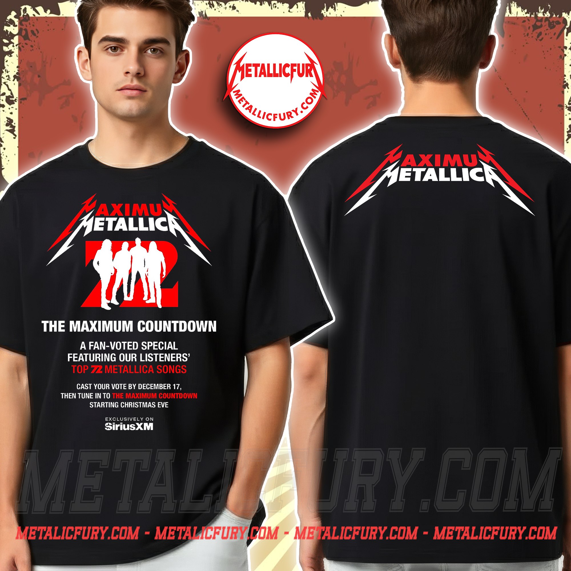 Metallica Top 72 Songs Fan Vote T Shirt Most Voted Metallica Tracks 1