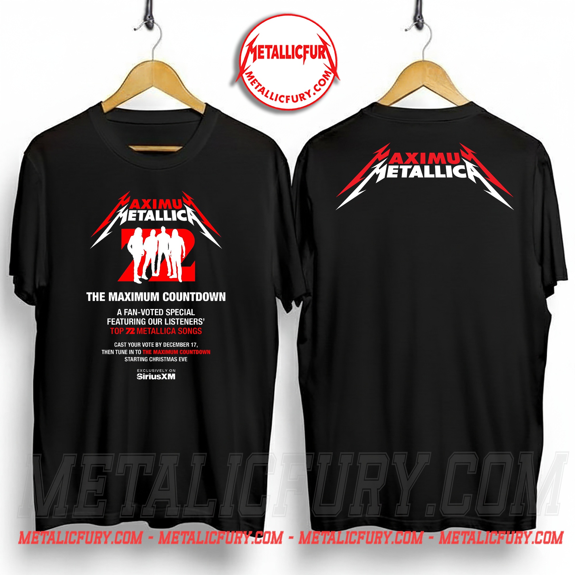 Metallica Top 72 Songs Fan Vote T Shirt Most Voted Metallica Tracks 3
