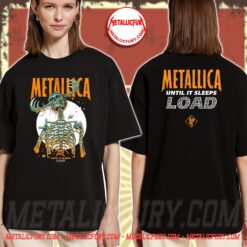 Metallica Until It Sleeps Two Sided T Shirt Load Remastered Anniversary Artwork by Luke Preece 2