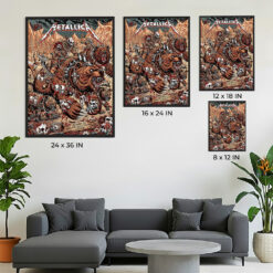 Metallica Denver 2025 Night 1 Poster – M72 Tour Print | Limited Edition – June 27, 2025 – Empower Field at Mile High – Artwork by Juan Ma Orozco